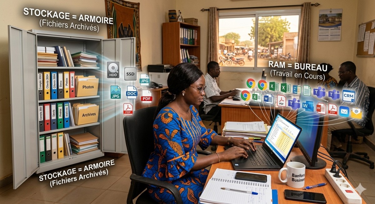 RAM vs stockage : la confusion que font encore trop de gens