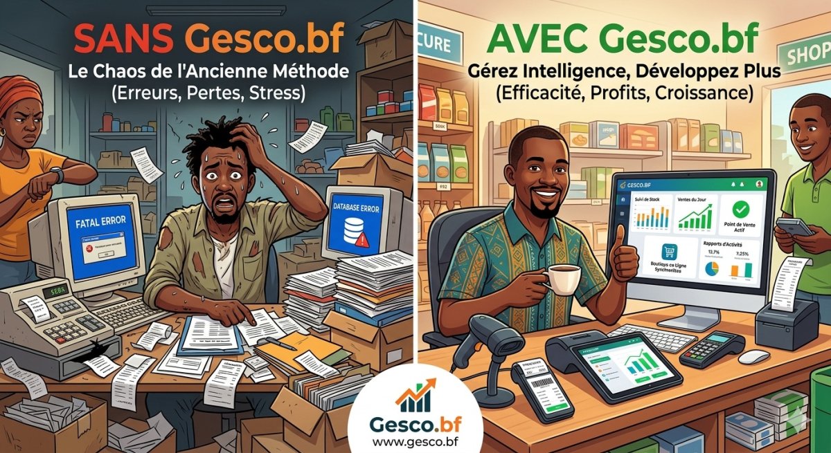 Gérez votre inventaire plus intelligemment avec Gesco.bf