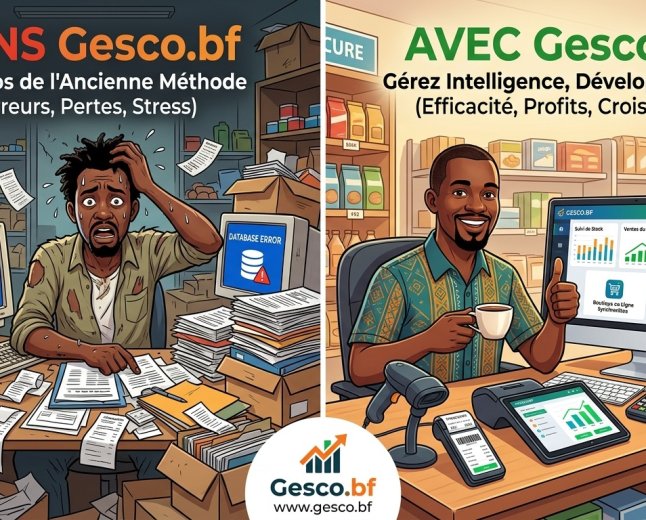 Gérez votre inventaire plus intelligemment avec Gesco.bf