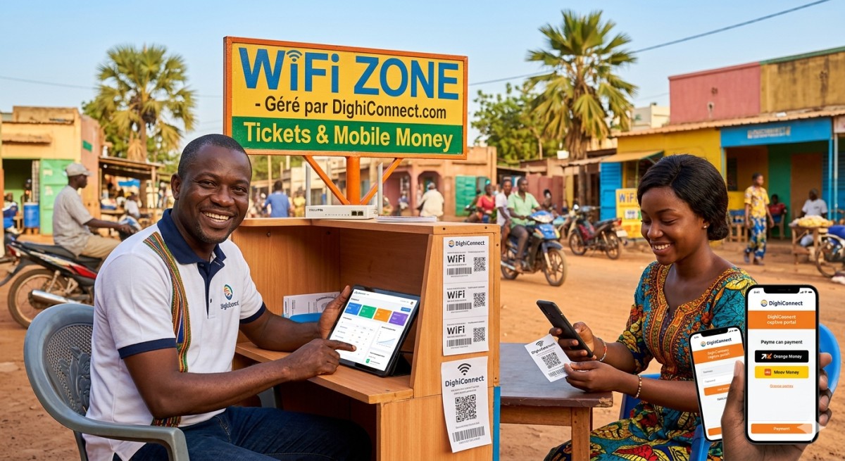 Gérez votre WiFi Zone comme un Pro grâce à Dighiconnect.com, le partenaire stratégique d’Innov’ Médias